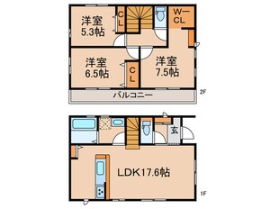 Kolet葛飾西水元６の物件間取画像